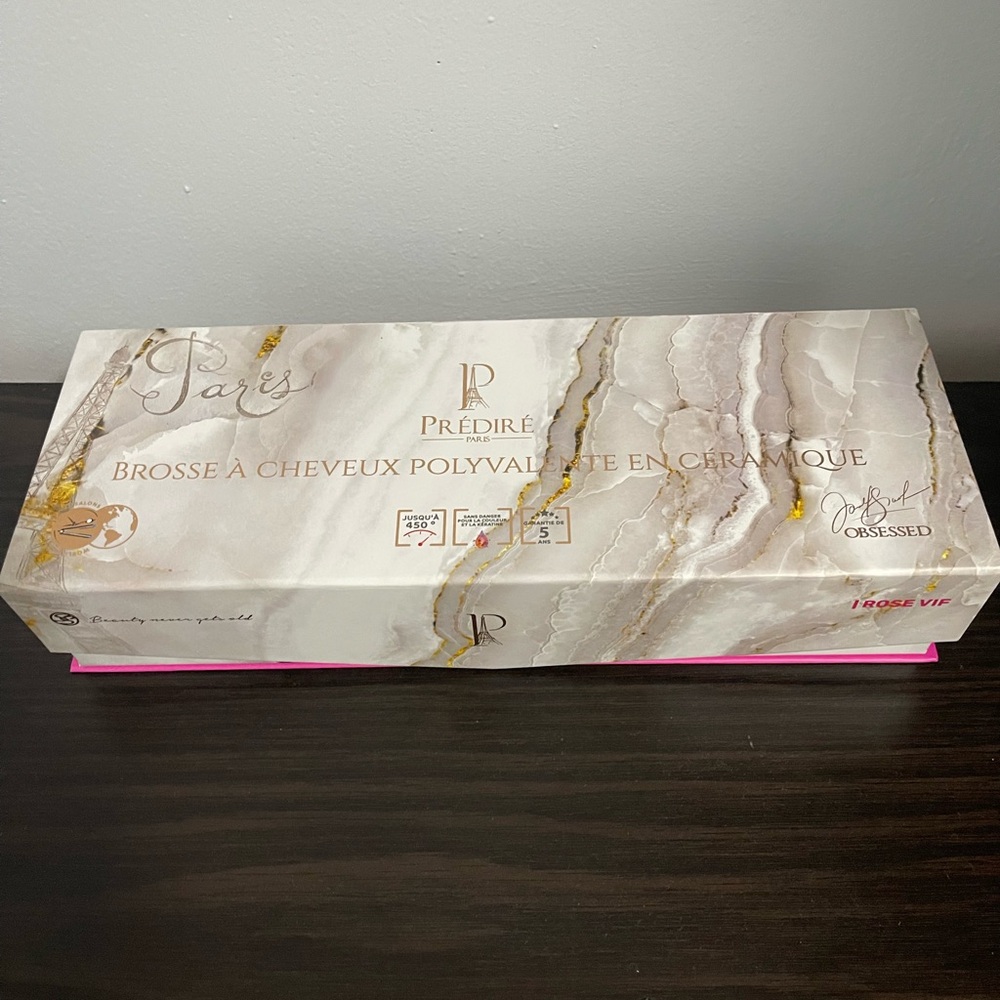 Prédiré Ceramic Hair Brush - Gold and Pink